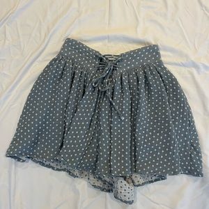 Free People Short Skirt, Blue, Size Medium